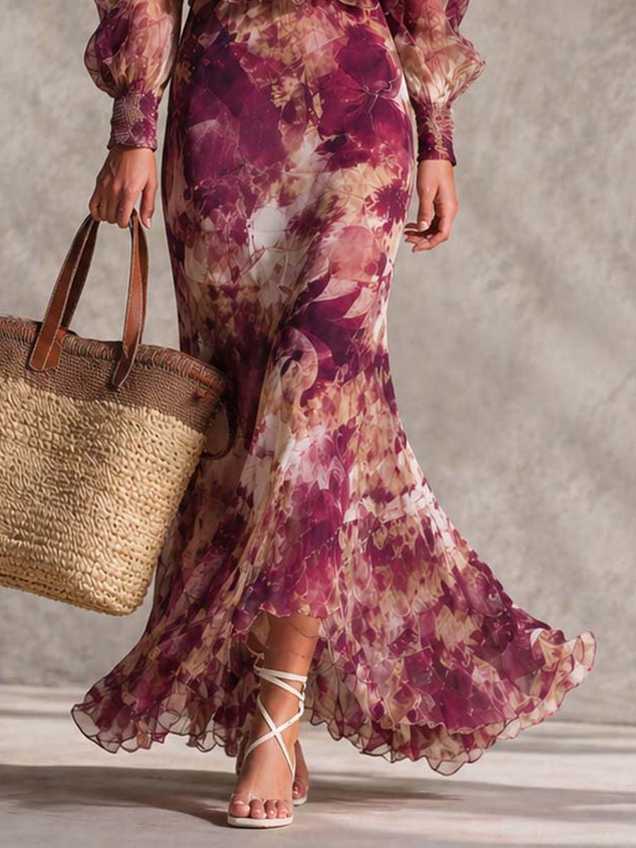 BOZENA | Sukienka maxi