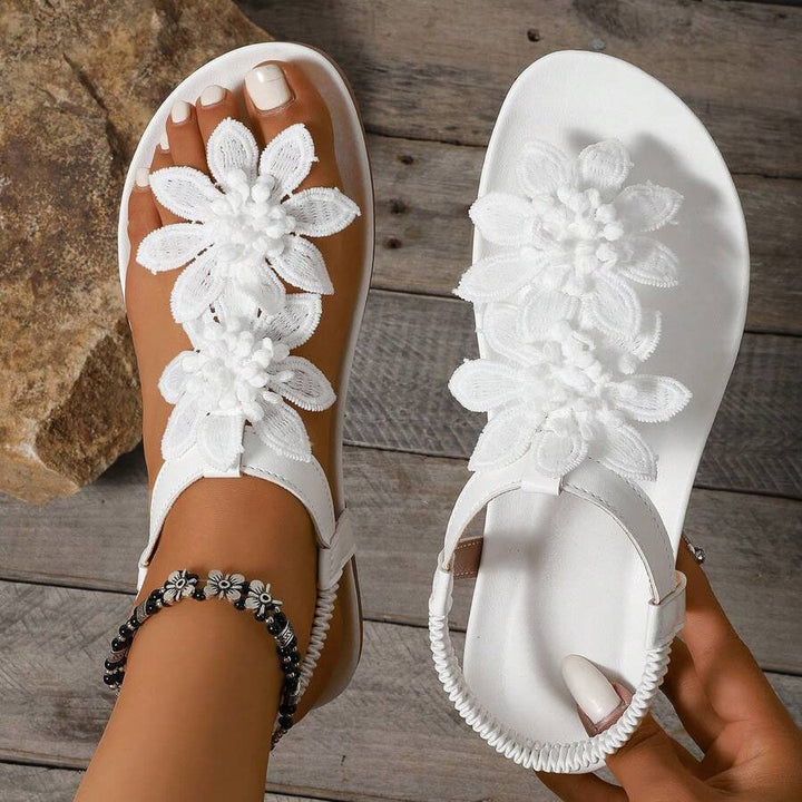 Jolanta | Sandały w kwiaty
