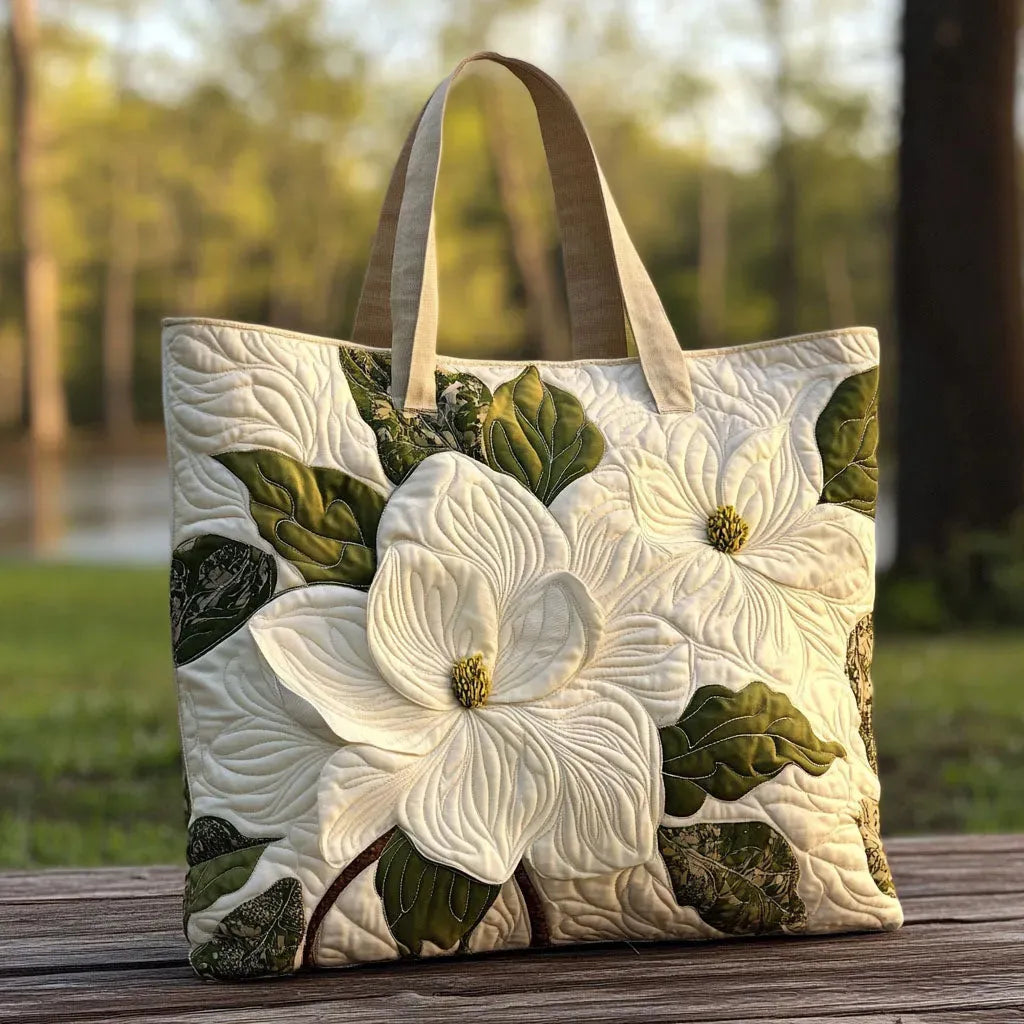 Eleganckie Białe Lilie | Torba artystyczna