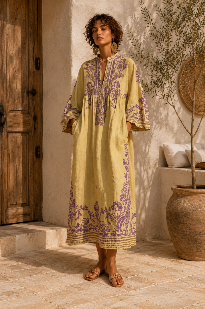 CELESTINA | Haftowana sukienka boho