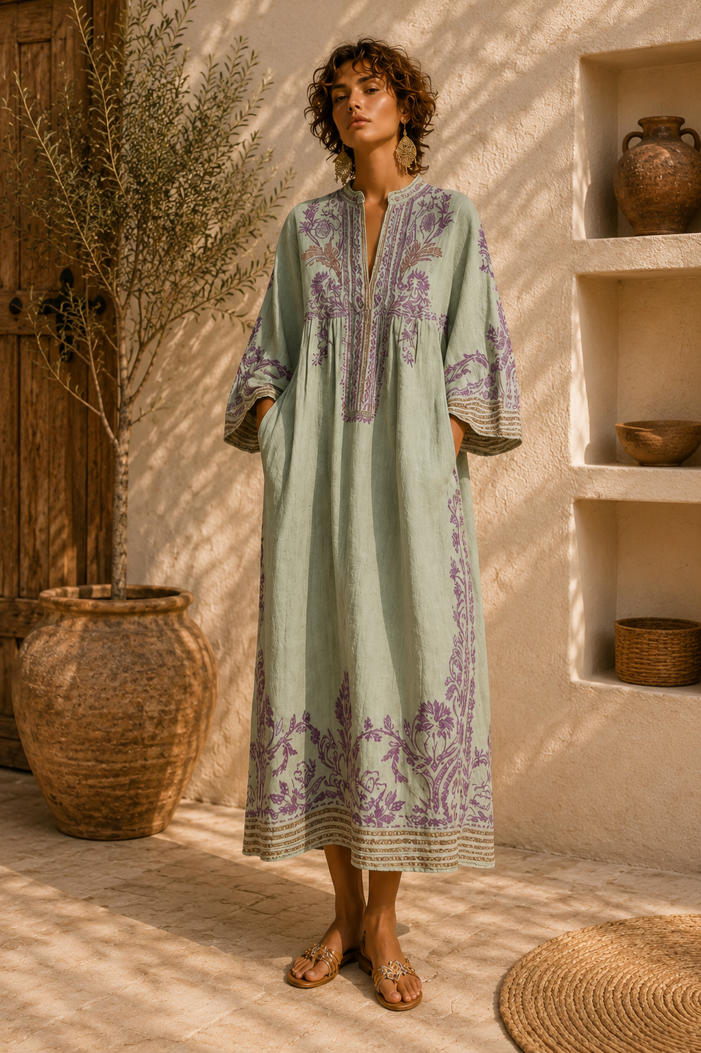 CELESTINA | Haftowana sukienka boho