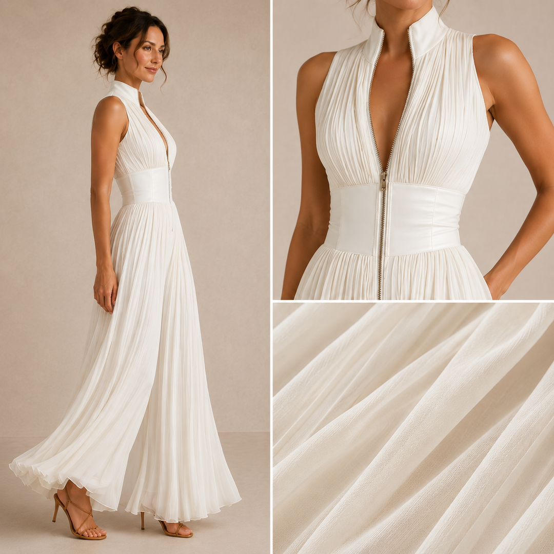 VIVIENNE | Plisowany chiffon