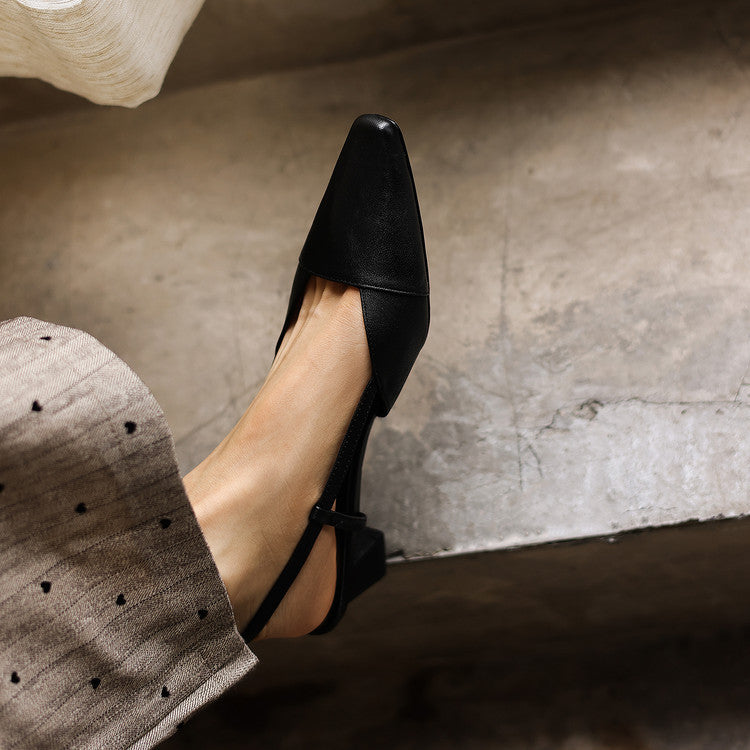 Izabela | Skórzane buty na obcasie