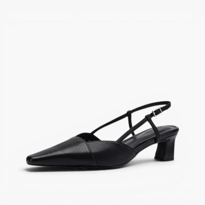 Izabela | Skórzane buty na obcasie